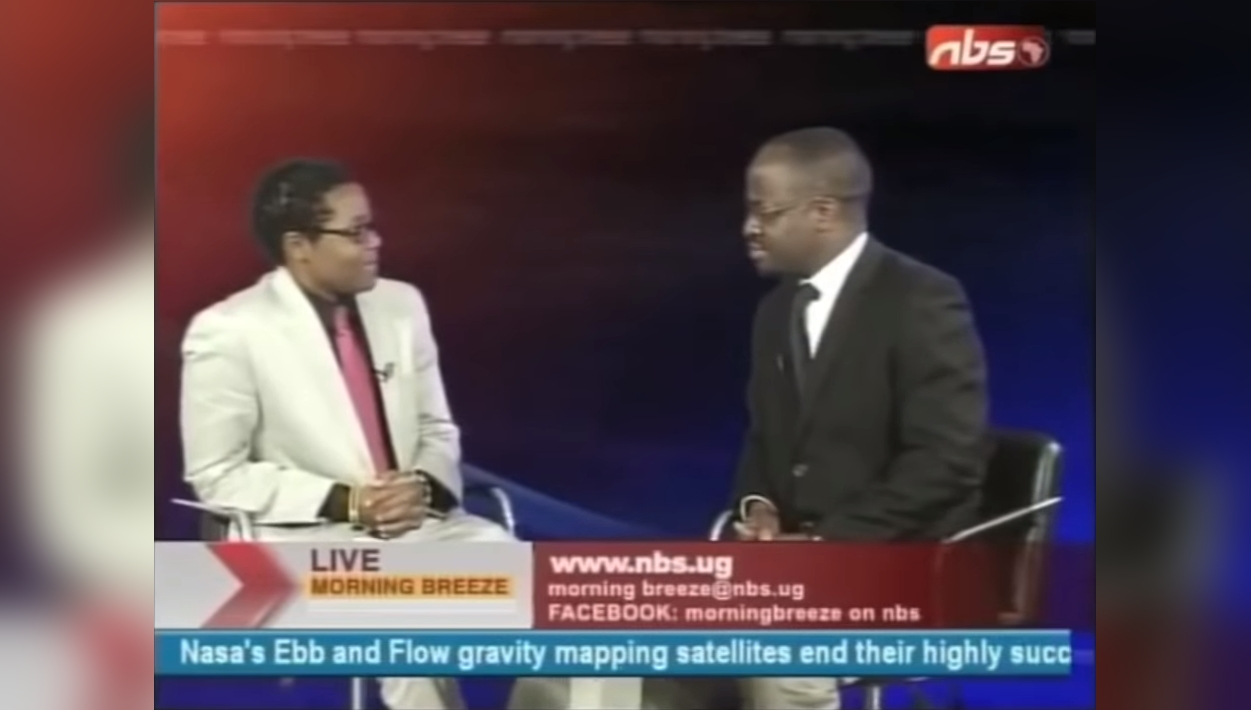 Simon Kaggwa Njala during the NBS TV interview