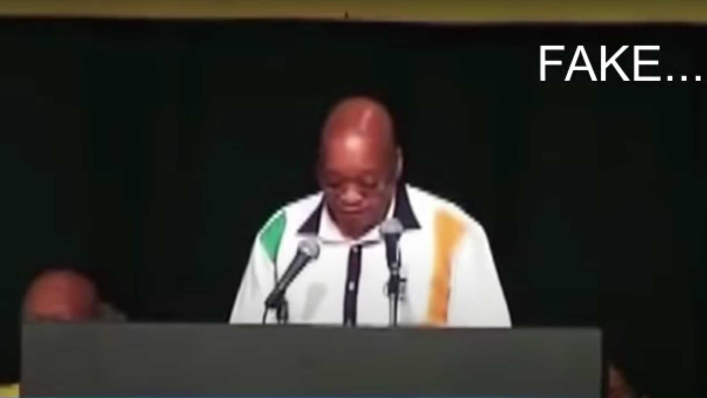 Jacob Zuma in the In the Beninging video