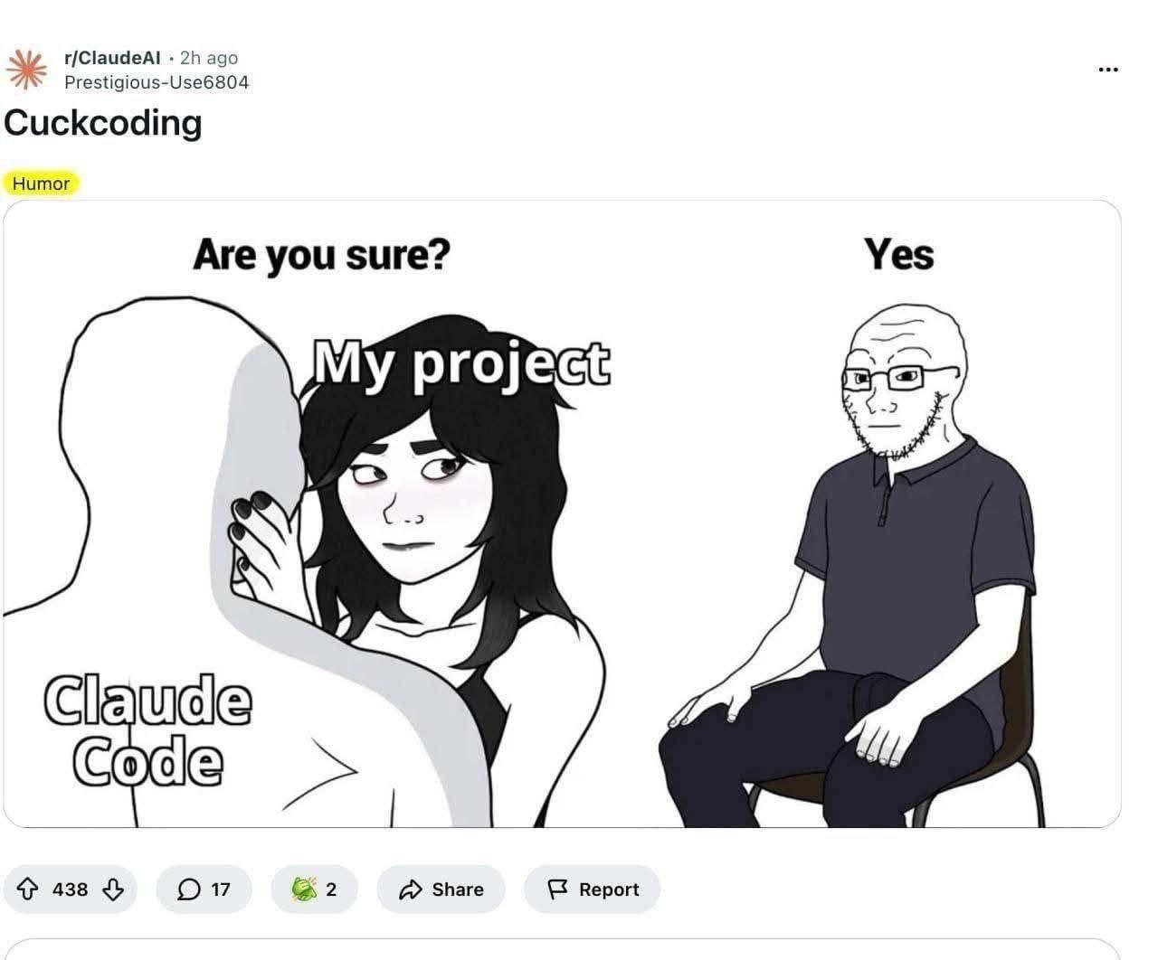 a cartoon of a woman and a man sitting on a chair