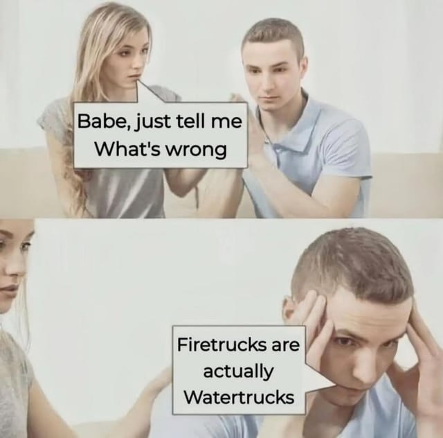 a man and woman are sitting on a couch, one is holding his head