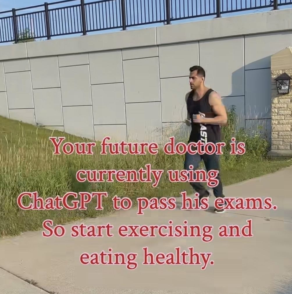 Man Is Running Down The Sidewalk a man is running down the sidewalk with a quote
