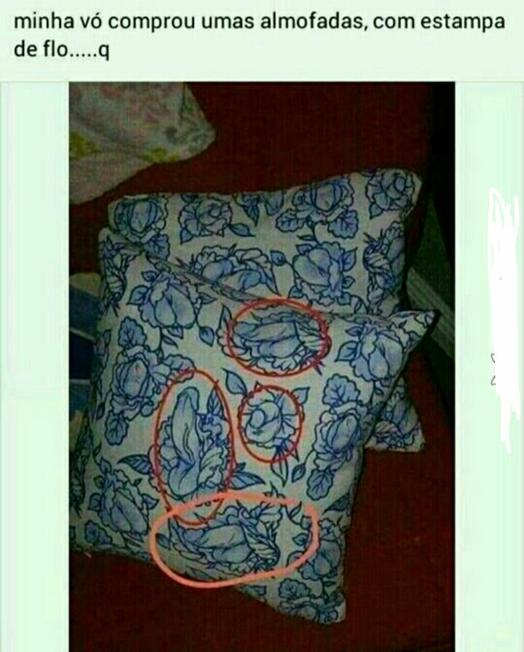 a pillow with a peace sign on it
