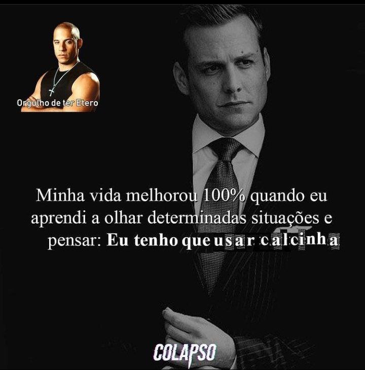 a man in a suit and tie with a quote on it