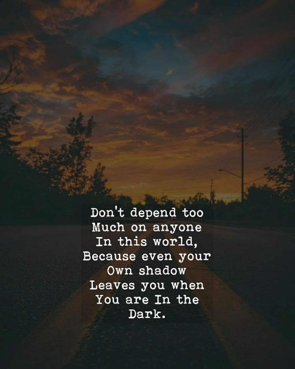 Sunset With The Words Don a sunset with the words don t eno, then, be, even, even, even